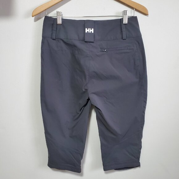 HELLY HANSEN Crewline Capris Pants Hiking Quick Dry Gorpcore Grey Women 28 x 16" - Picture 6 of 13